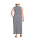 ფოტო #3 პროდუქტის Plus Size Sleeveless Tulip Hem Maxi Dress