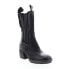 Фото #2 товара A.S.98 Collins A57202-301 Womens Black Leather Slip On Casual Dress Boots 6