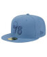Фото #1 товара Men's Blue Distressed Philadelphia 76ers Color Pack Faded Tonal 59FIFTY Fitted Hat