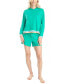 ფოტო #6 პროდუქტის Women's Sunset Chaser Hoodie Short Set