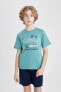 Erkek Çocuk T-shirt C1937a8/gn1226 Lt.green