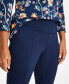 Фото #4 товара Women's Mid-Rise Ponté-Knit Pants with Tummy Control, Created for Macy's