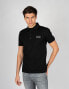 Фото #2 товара мужская футболка повседневная черная Les Hommes Koszulka Polo "Pique Slim"