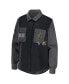 ფოტო #3 პროდუქტის Women's Black, Gray Vegas Golden Knights Colorblock Button-Up Shirt Jacket