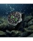 1009 Men's Automatic Dive Watch with Swiss Automatic Movement, Stainless Steel Case, Stainless Steel Beaded Bracelet