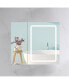 Фото #8 товара Зеркало с подсветкой Simplie Fun 30x30 дюймовой кромкой Двойные двери Ванной комнаты