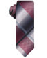 Фото #1 товара Men's Shaded Swirls Plaid Tie