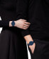 ფოტო #6 პროდუქტის Women's Swiss Medusa Pop Blue Silicone Strap Watch 39mm Set