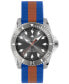 Men's Swiss Automatic Dive Red & Blue Rubber Strap Watch 40mm