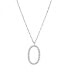 Silver O Cubica RZCU15 Pendant Necklace (Chain, Pendant)