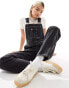 Фото #3 товара Dickies classic denim dungarees in washed black