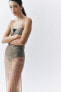 Фото #2 товара Платье из сетчатой ткани со стразами ZARA