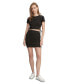 Фото #4 товара Women's Ruched Ribbed Mini Skirt