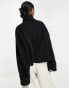 ASOS DESIGN super soft roll neck jumper with cuff detail in black