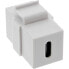 Фото #3 товара InLine USB 3.1 Snap-In module - USB-C F/F - white housing
