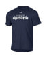 Фото #3 товара Men's Navy Howard Bison Logo Stripe Performance Raglan T-shirt