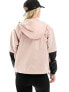 The North Face Sheru hooded jacket in pink and black