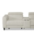 Фото #3 товара Silvanah 6-Pc. "L" Leather Sectional with 3 Power Recliners and Console, Created for Macy's