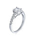 ფოტო #3 პროდუქტის Timeless Promise 1.75CT AAA CZ Round Brilliant Cut Solitaire Engagement Ring For Women Cubic Zirconia Pave Thin Band .925 Sterling Silver