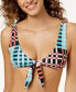 Фото #1 товара Minkpink 261477 Women's Penelope Polyester Tie-Front Bikini Top Swimwear Size S