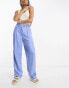 Фото #8 товара & Other Stories co-ord linen blend tailored trousers in blue