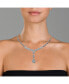 Фото #2 товара Sterling Silver Cubic Zirconia Micro Pave Do fee Drop Necklace