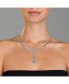 ფოტო #2 პროდუქტის Sterling Silver Cubic Zirconia Micro Pave Do fee Drop Necklace