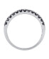 ფოტო #3 პროდუქტის Black and White Diamond (3/4 ct. t.w.) band ring in Sterling Silver