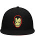 Men's Black Iron Man Marvel 60th Anniversary Snapback Hat