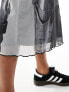 Фото #3 товара Basic Pleasure Mode joan of arc mesh midi skirt in grey