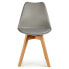 Фото #3 товара Обеденный стул Серый Светло-коричневый Деревянный Пластик (48 x 43 x 82 cm)