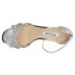 Фото #4 товара Nina Brooke Block Heels Womens Silver Dress Sandals BROOKE-YM-SILMFM