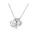 Фото #1 товара Bling Jewelry love Lock And Key Heart 3 Charm Pendant Necklace For Women Teens .925 Sterling Silver