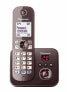 Panasonic KX-TG6821GA - DECT telephone - 120 entries - Caller ID - Brown