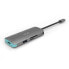 Фото #2 товара Док-станция I-Tec Metal USB-C Nano Dock 4K HDMI + Power Delivery 100 W - Wired - USB 3.2 Gen 1 (3.1 Gen 1) Type-C - 100 W - Silver - Turquoise - MicroSD (TransFlash) - SD - 3840 x 2160 pixels