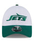 Фото #3 товара Men's White/Green New York Jets 2024 NFL Training Camp 9FORTY Adjustable Hat