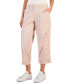 ფოტო #1 პროდუქტის Petite Mid Rise Bungee-Hem Capri Pants, Created for Macy's