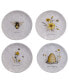 Фото #1 товара Bee Sweet 4-Pc. Salad Plates asst.