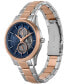 ფოტო #4 პროდუქტის Men's Dante Multifunction Two-Tone Stainless Steel Watch 42mm