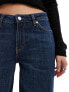Weekday Ample low waist baggy fit jeans in sapphire blue