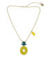 Betsey Johnson faux Stone Pineapple Pendant Necklace - фото #1