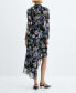 Women's Asymmetric Flower Dress