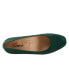 Фото #8 товара Trotters Daria T2258-310 Womens Green Suede Slip On Pumps Heels Shoes