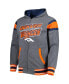 Фото #4 товара Men's Orange, Gray Denver Broncos Extreme Full Back Reversible Hoodie Full-Zip Jacket