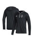 ფოტო #1 პროდუქტის Men's Black Los Angeles Kings Team Long Sleeve Quarter-Zip Hoodie T-Shirt