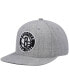 Фото #3 товара Men's Heathered Gray Brooklyn Nets 2.0 Snapback Hat