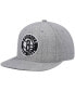 Бейсболка мужская Mitchell&Ness серого цвета Brooklyn Nets 2.0 Snapback Hat Серый - фото #3