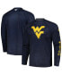 Men's Navy West Virginia Mountaineers PFG Terminal Tackle Omni-Shade Raglan Long Sleeve T-shirt M - фото #1