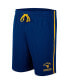 Фото #3 товара Men's Navy West Virginia Mountaineers Thunder Slub Shorts