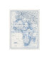 Фото #1 товара Vision Studio Africa in Shades of Blue Canvas Art - 15.5" x 21"